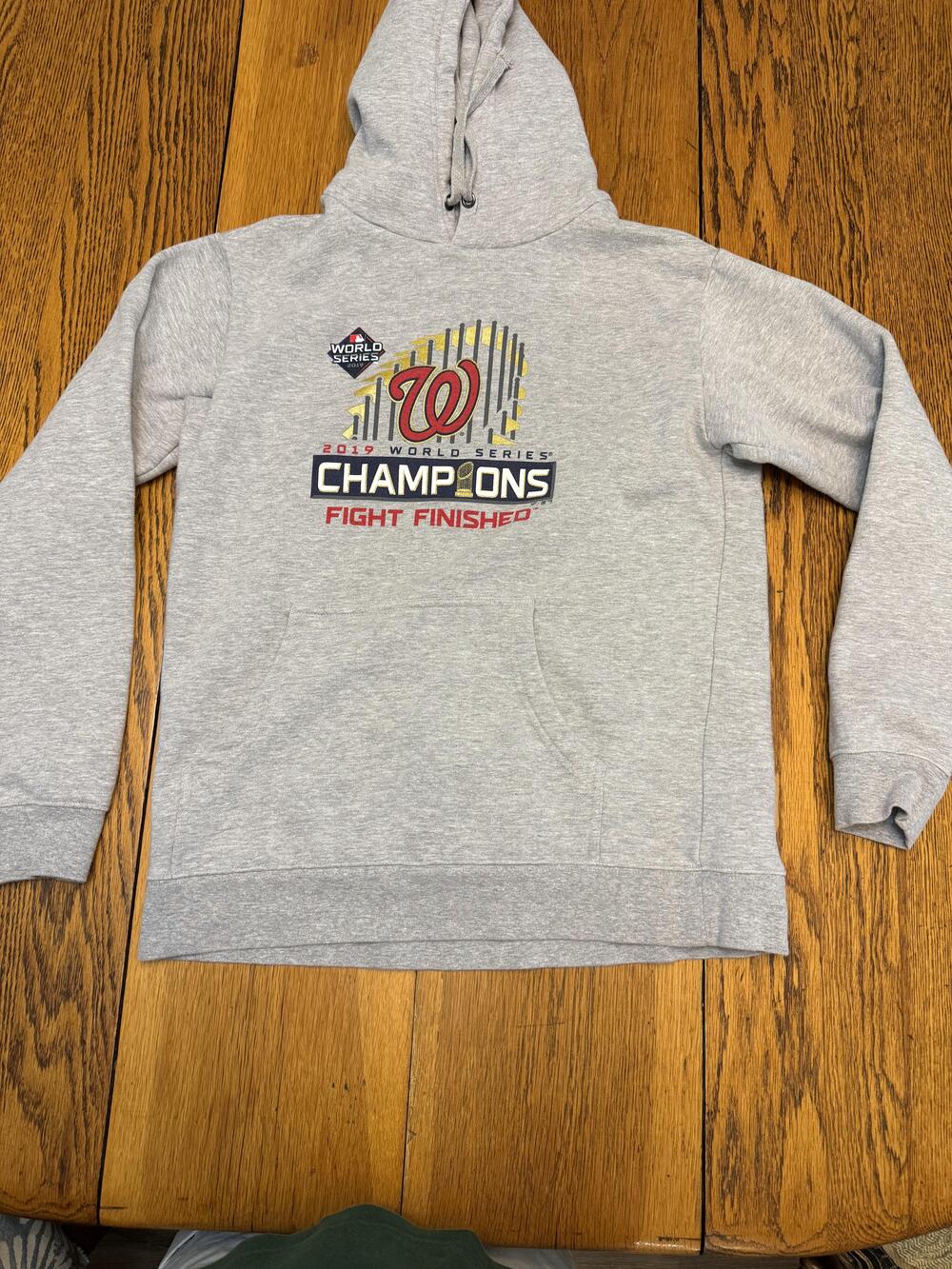 Washington Nationals Hoodie Mens Medium 2019 World Series Champions MLB Baseball